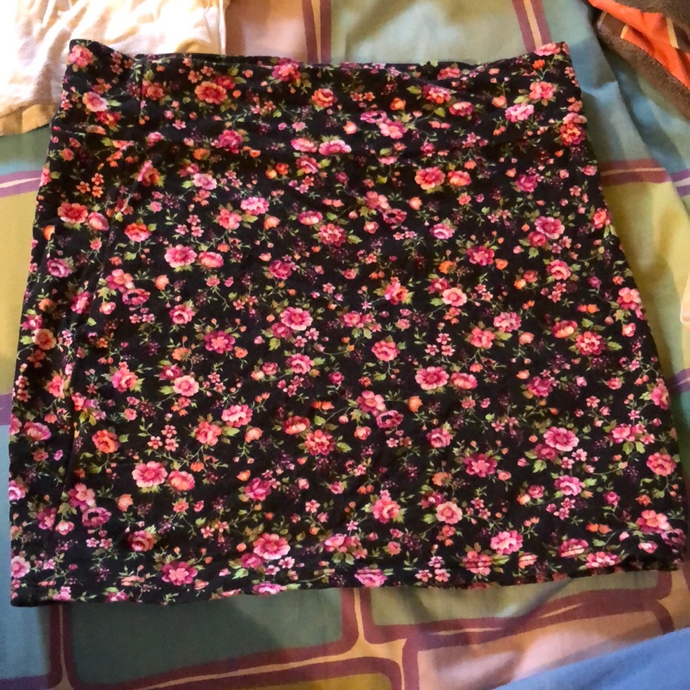 Floral Bodycon Skirt